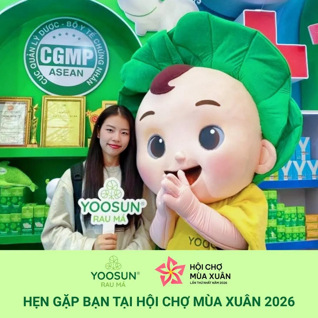 Mascot Bé Yoosun Rau má - ảnh thực tế